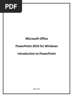 Microsoft Office (MS-POWER POINT 2016) For Class 7