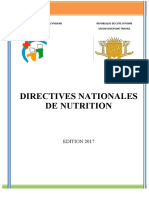 Directives Nationales de Nutrition 2017