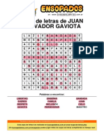 Sopa de Letras de Juan Salvador Gaviota