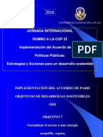 Jornada Internacional Rumbo A La Cop 22 Implementación Del Acuerdo de París Políticas Públicas: Estrategias y Acciones para Un Desarrollo Sostenible