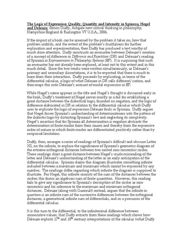 The Logic of Expression Quality Quantity PDF Differential Calculus