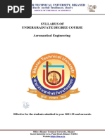 Aeronautical Engineering 2nd Year Syllabus