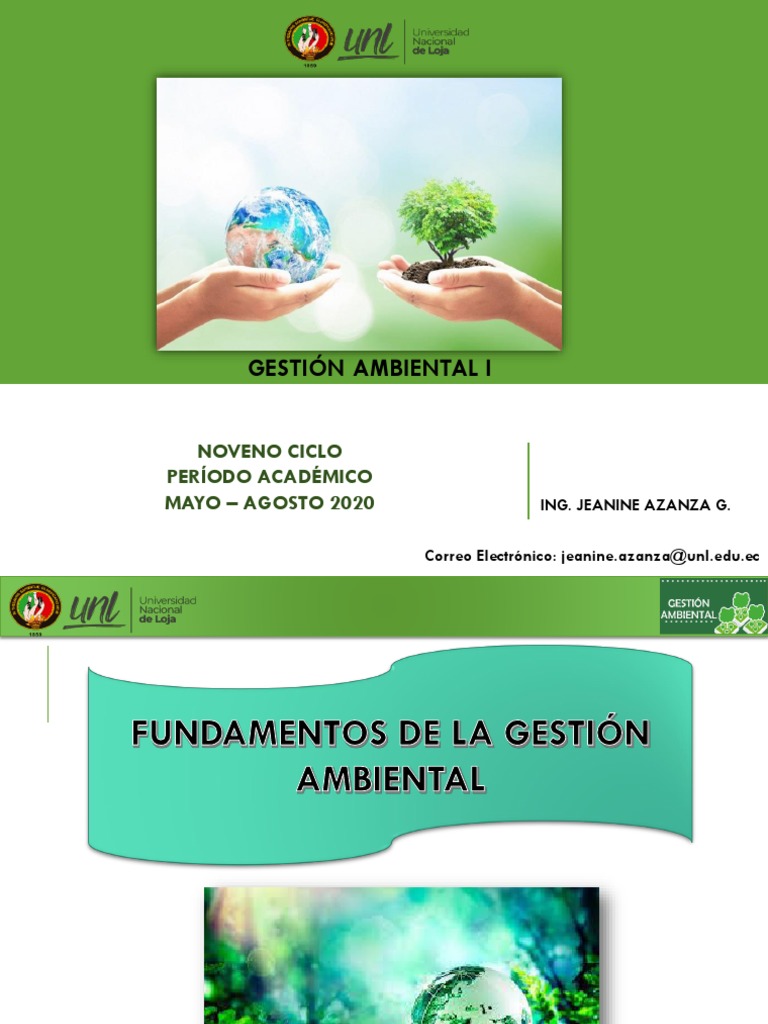 Fundamentos de la Gestión Ambiental | PDF | Entorno natural ...