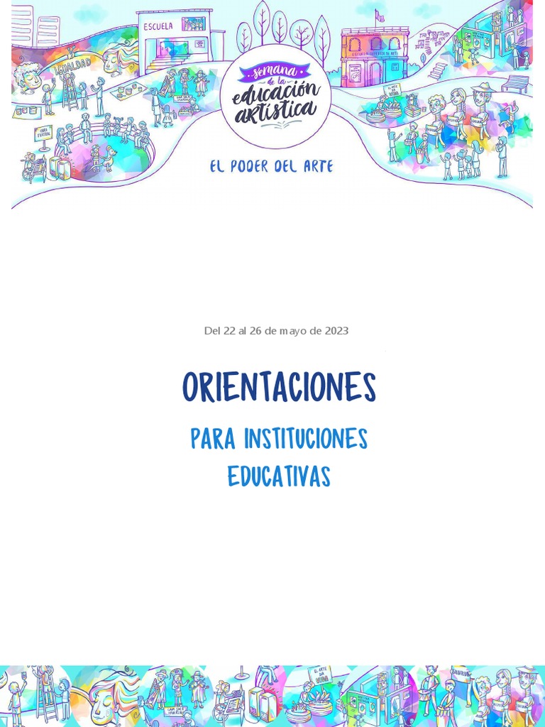 Semana de la Educación Artística 2023 | PDF | Educación en artes ...