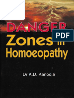 Danger Zones in Homoeopathy-Kanodia