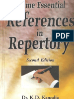 Some Essential References in Repertory-Kanodia