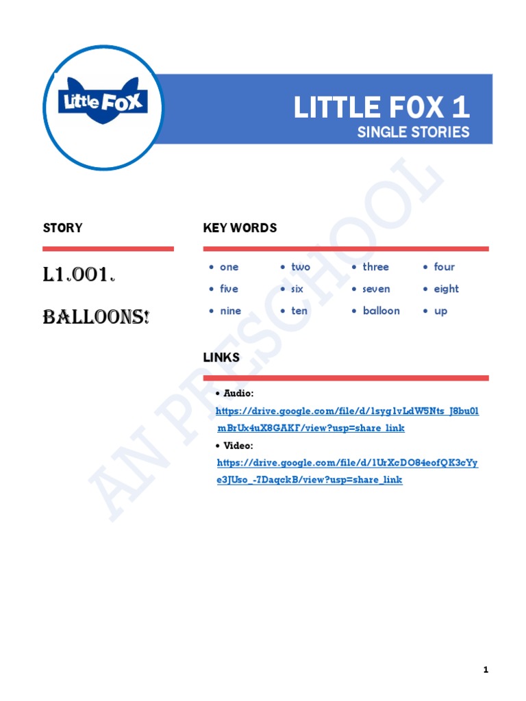 Overview lf 1 single stories pdf