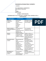 Temas Monografía Rubrica Actividad Física y Deporte I