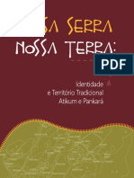 Livro Nossa Serra Nossa Terra. Professoras Atikum e Pankará