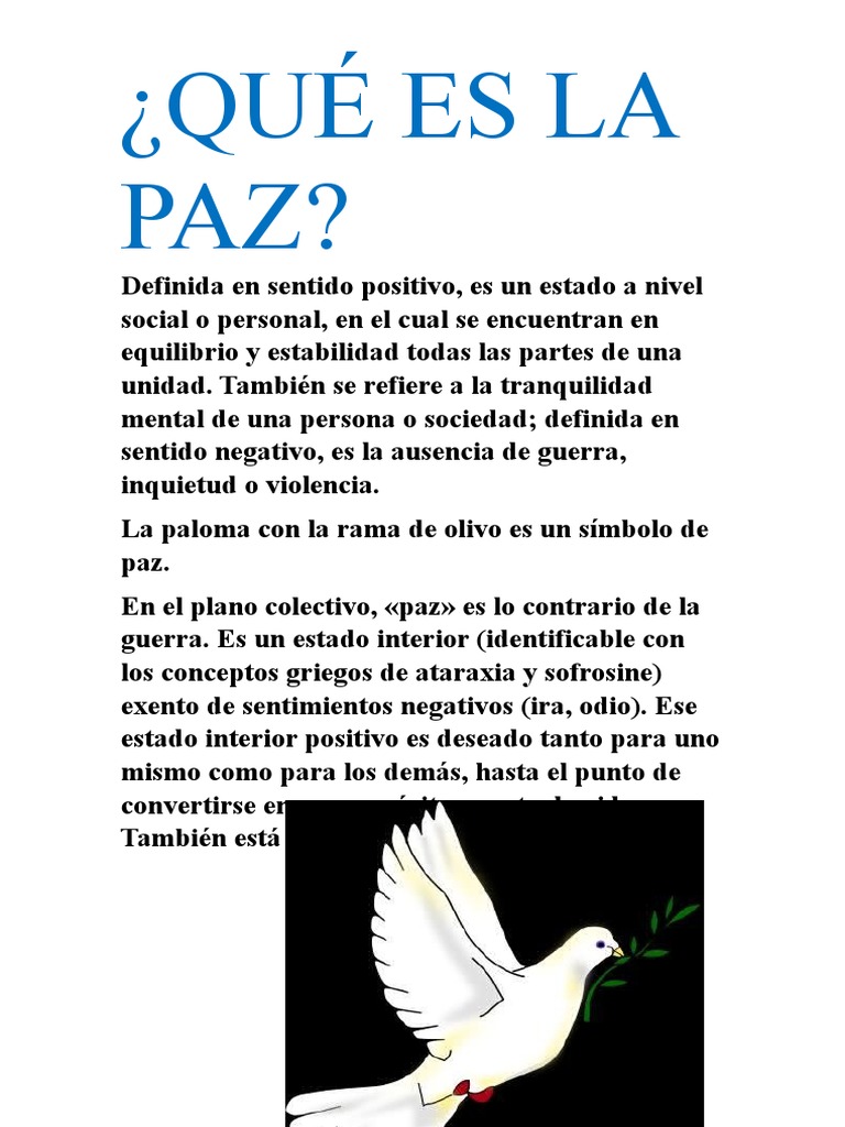 La Paz Pdf