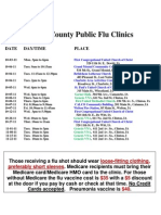 Clinton County Public Flu Clinics