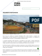 Orçamento Participativo - Prefeitura de Belo Horizonte