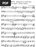 We Were Angels Partitura para Piano Piano Sheet