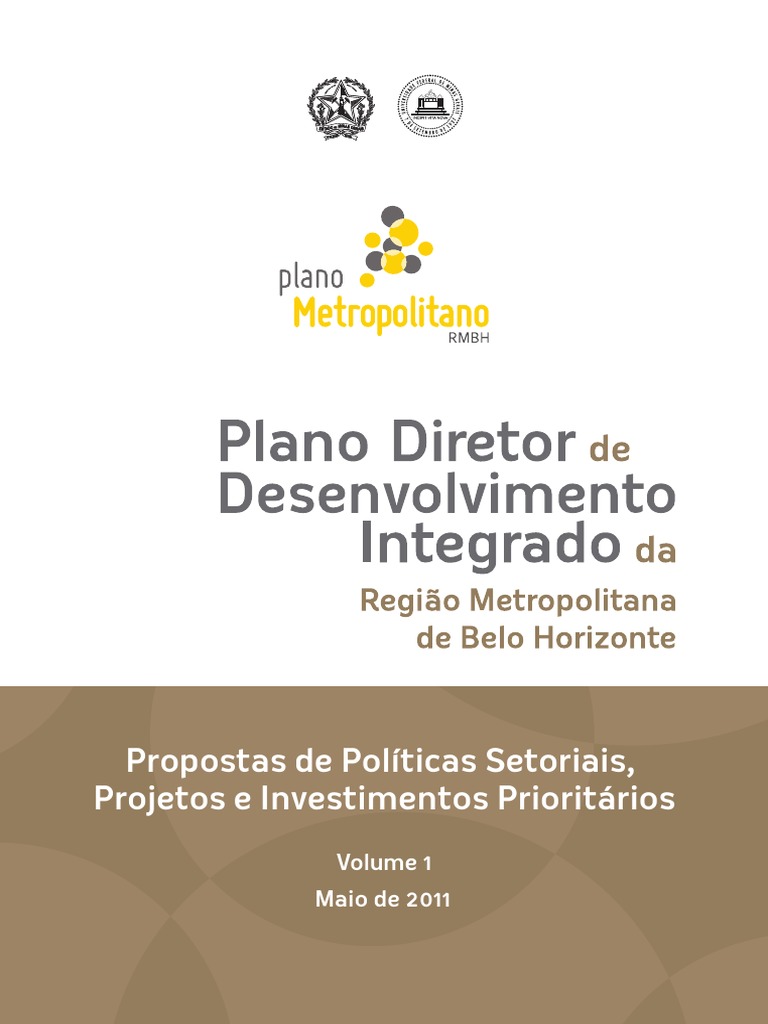 PDDI RMBH Relatorio Final Volume 1red | PDF | Planejamento | Sociologia