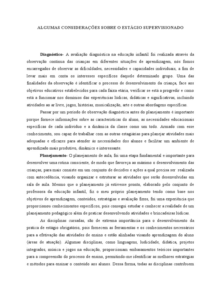 C pia de conclus o de est gio pdf aprendizado pedagogia