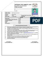 Nit Mca Common Entrance Test (Nimcet) - 2023: Score and Rank