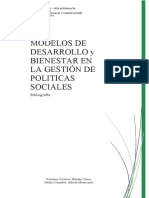Bibliograía Modelos de Desarrollo y Bienestar en La Gestión de Politicas Sociales