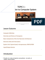 Topic 1 Introduction To Computer Systems