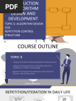 Csc121 - Topic 5 (Control Structure (Repetition)