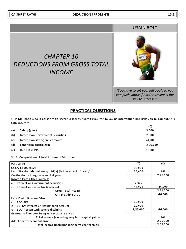 Deductions PDF Capital Gains Tax Tax Deduction