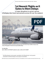 United May Cut Newark Flights As It Seeks More Gates To Stem Delays - Bloomberg
