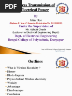 Wireless Transmission of Electrical Power