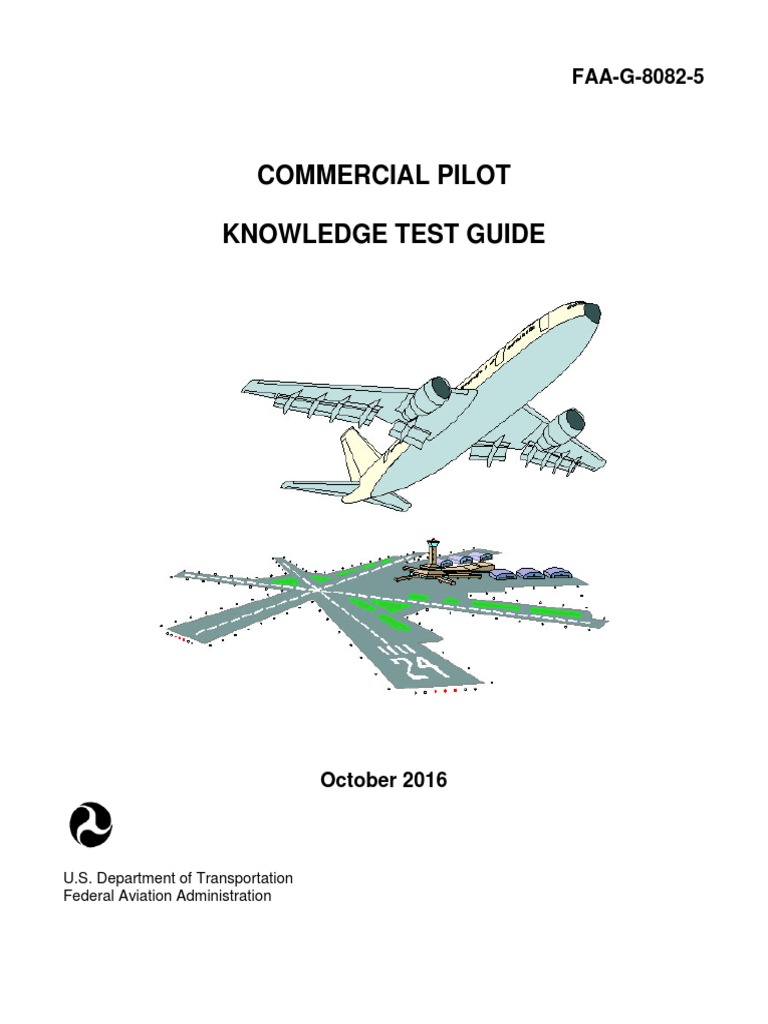 Commercial Pilot Knowledge Test Guide FAAG80825 PDF Flight
