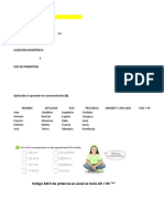 Práctica Tics Excel 5to Sec Semana Del 02 Al 05 de Mayo 2023 I Bim