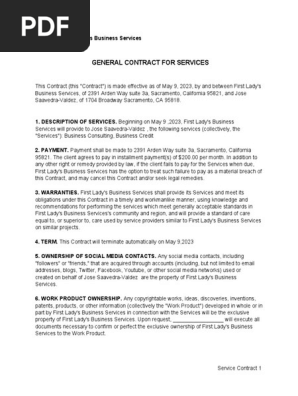 General Contract