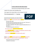 501 Guideline On How To Write The Article Analysis-Afidah