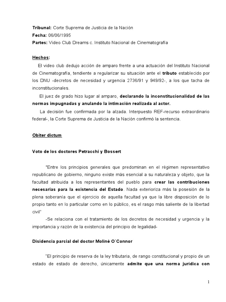 Video Club Dreams C. Instituto Nacional de Cinematografía Analisis
