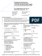 Soal UAM II Quran Hadis Kelas IX