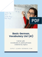 A1 Vocabulary List - GER - 1