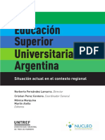 La educación superior universitaria argentina _ situación actual en el contexto regional