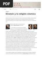 Einstein y La Religión cósmica-Artículo-Paiva Netto