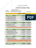 GRUPOS de TRABAJOS - Sección D - Desarrollo de Tesis 1 - 2023-1