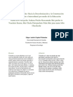 Mama Bwe Reojache - Hacia La Descolonización y La Construcción de Un País Propio e Intercultural Por Medio de La Educación