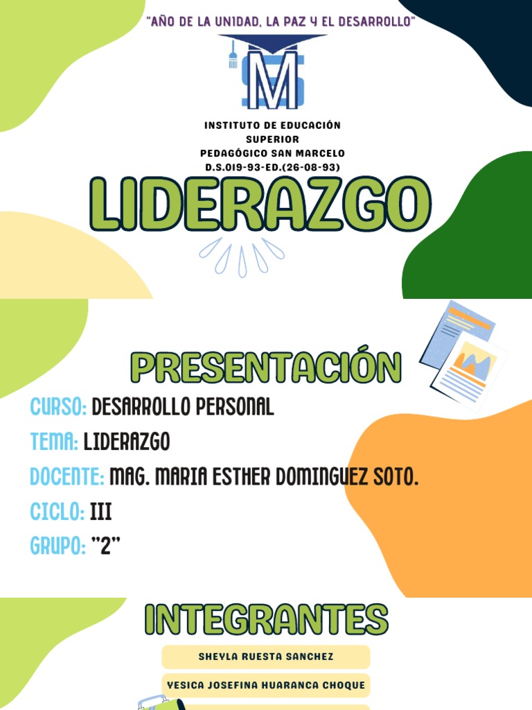Desarrollo Personal Liderazgo Grupo 2 | PDF | Crecimiento personal y ...