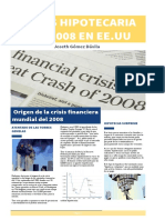 Crisis Hipotecaria Del 2008 en Ee Economia
