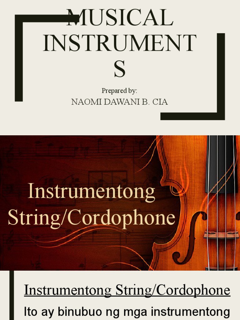 MAPEH 6 PPT Q3 MUSIC Musical Instruments Part 1 PDF