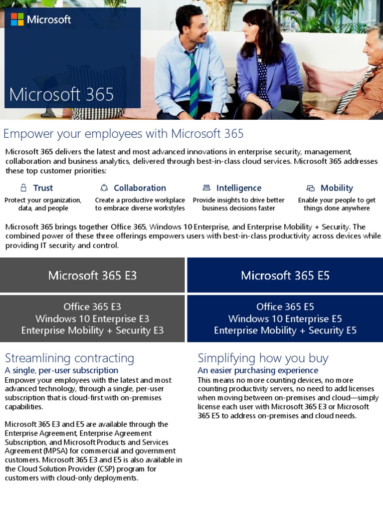 Microsoft 365 Enterprise Overview | PDF | Microsoft | Cloud Computing
