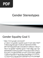 Gender Stereotypes