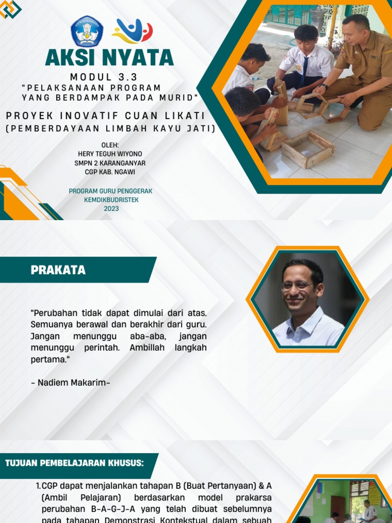 Aksi Nyata Program Cuan Likati di Sekolah | PDF