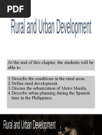 Rural and Urban Development May 2023