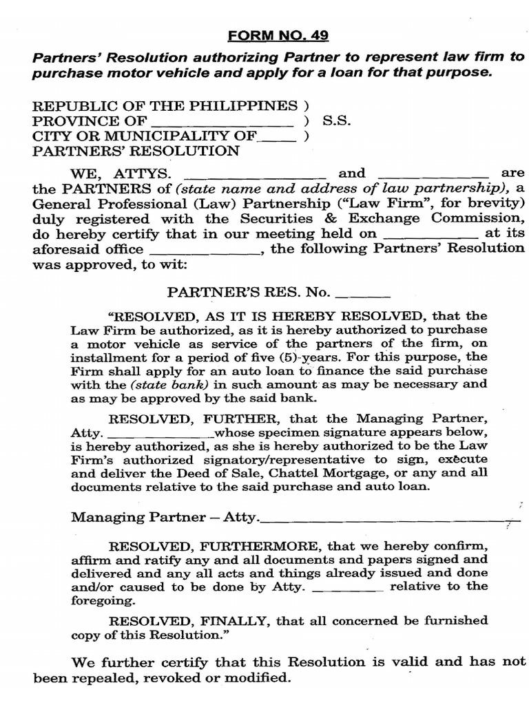 Form No. 49 | PDF