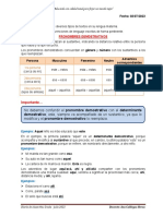 Comunicación - Pronombres Demostrativos - CLASE