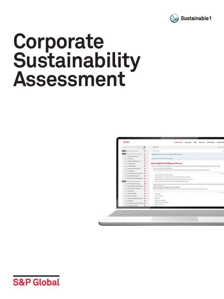 S&P Global Corporate Sustainability Assessment | PDF | Economies | Business