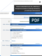 Agenda XL Congreso Arbitraje 2023