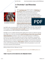 Gerasimov Doctrine and Russian Non Linear War in Moscow S Shadows