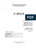 C Plus Memoria Descriptiva Del Proyecto